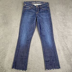 Citizens of Humanity Jeans Womens 26 Elson Mid Rise Straight Leg Blue Dark Wash